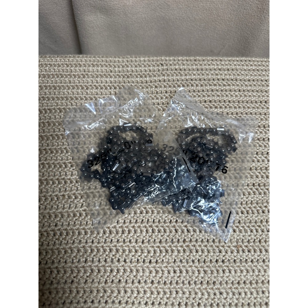 Lot of 2 Chainsaw Chains .325 Pitch 76 Drive Links Replacements for 20 inch Bar